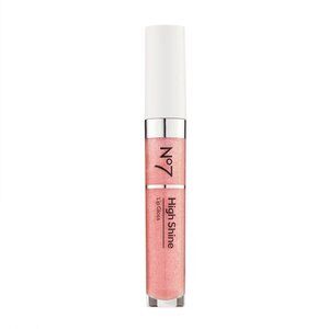 No7 High Shine Lip Gloss Peach Shimmer 8ml / 0.27oz NEW Sealed Lip Gloss